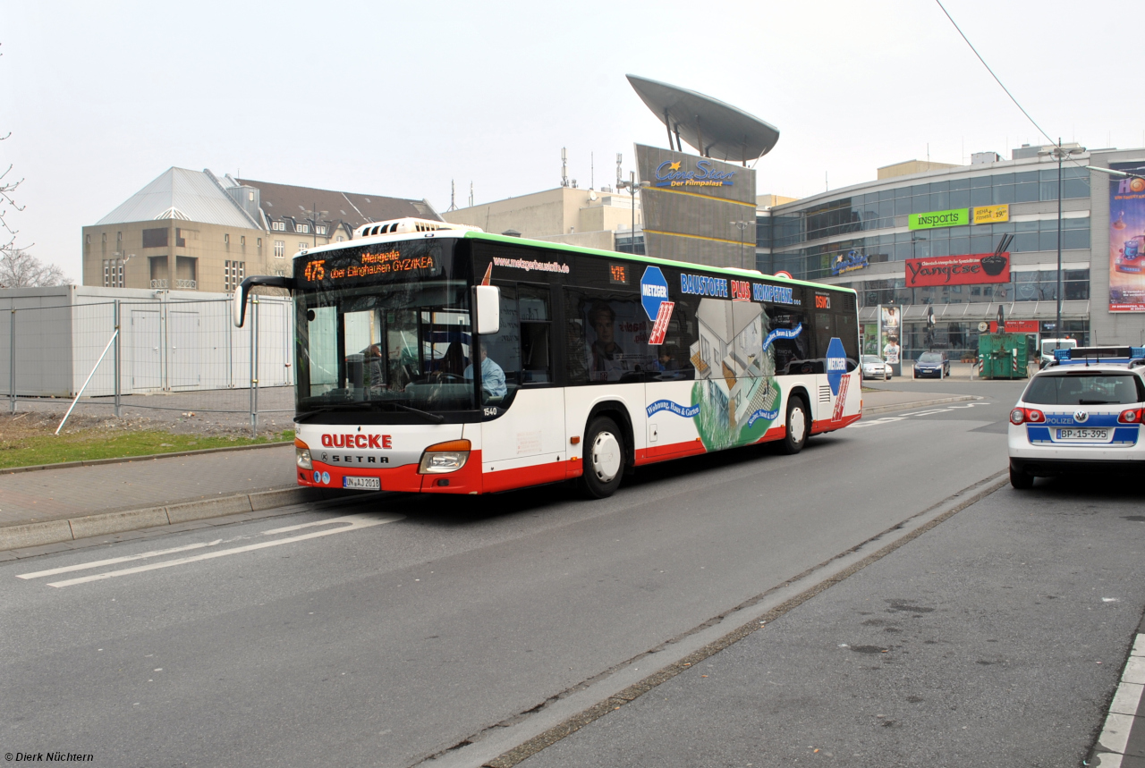 1540 (UN AJ 2018) · Dortmund Hbf Nord [U]