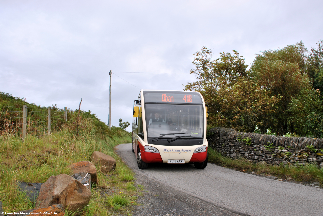 11508 (YJ15 AXW) · auf der B5008 kurz vor dem Cuan Ferry Terminal