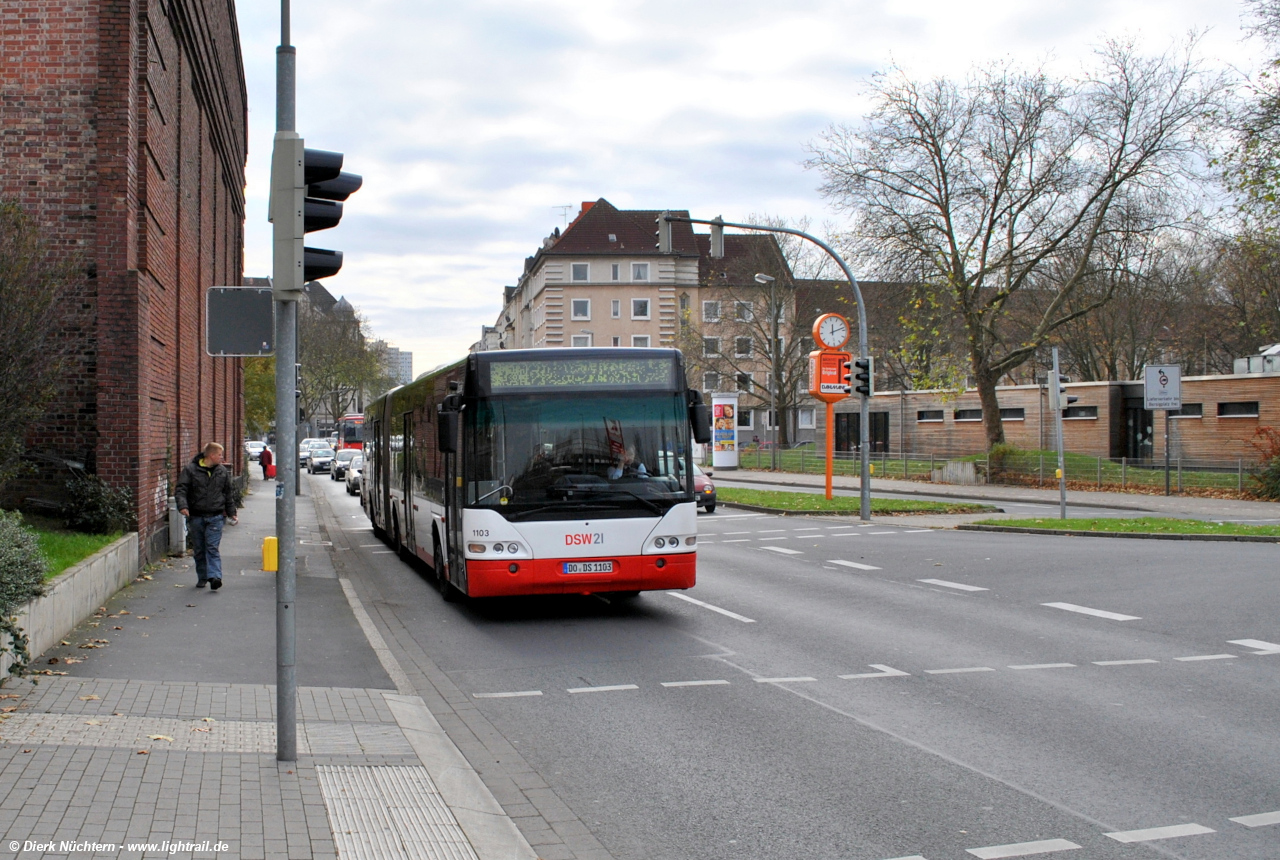 1103 (DO DS 1103) · Brunnenstr. -> Glückaufstr.